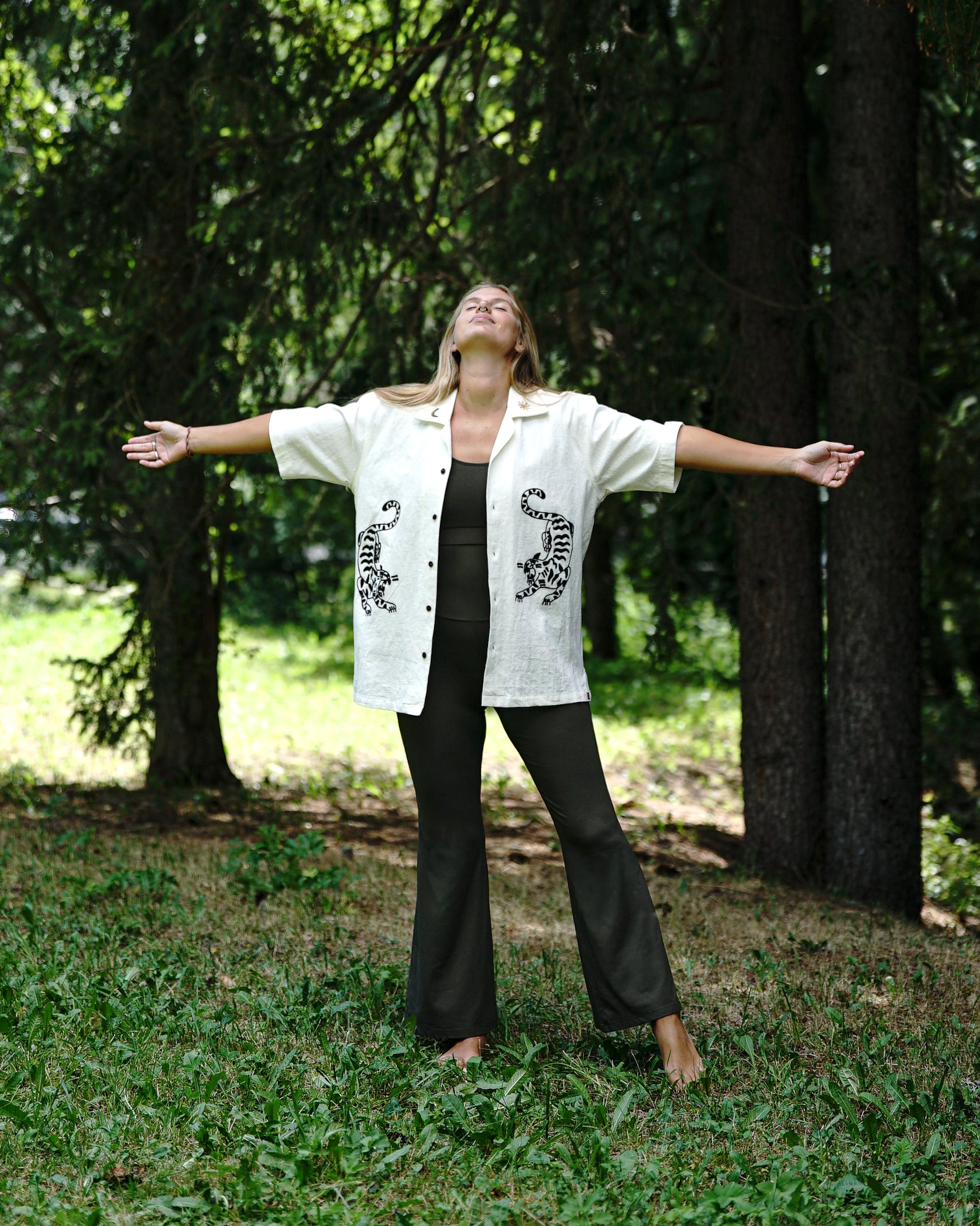 Leggings yoga donna viscosa forest