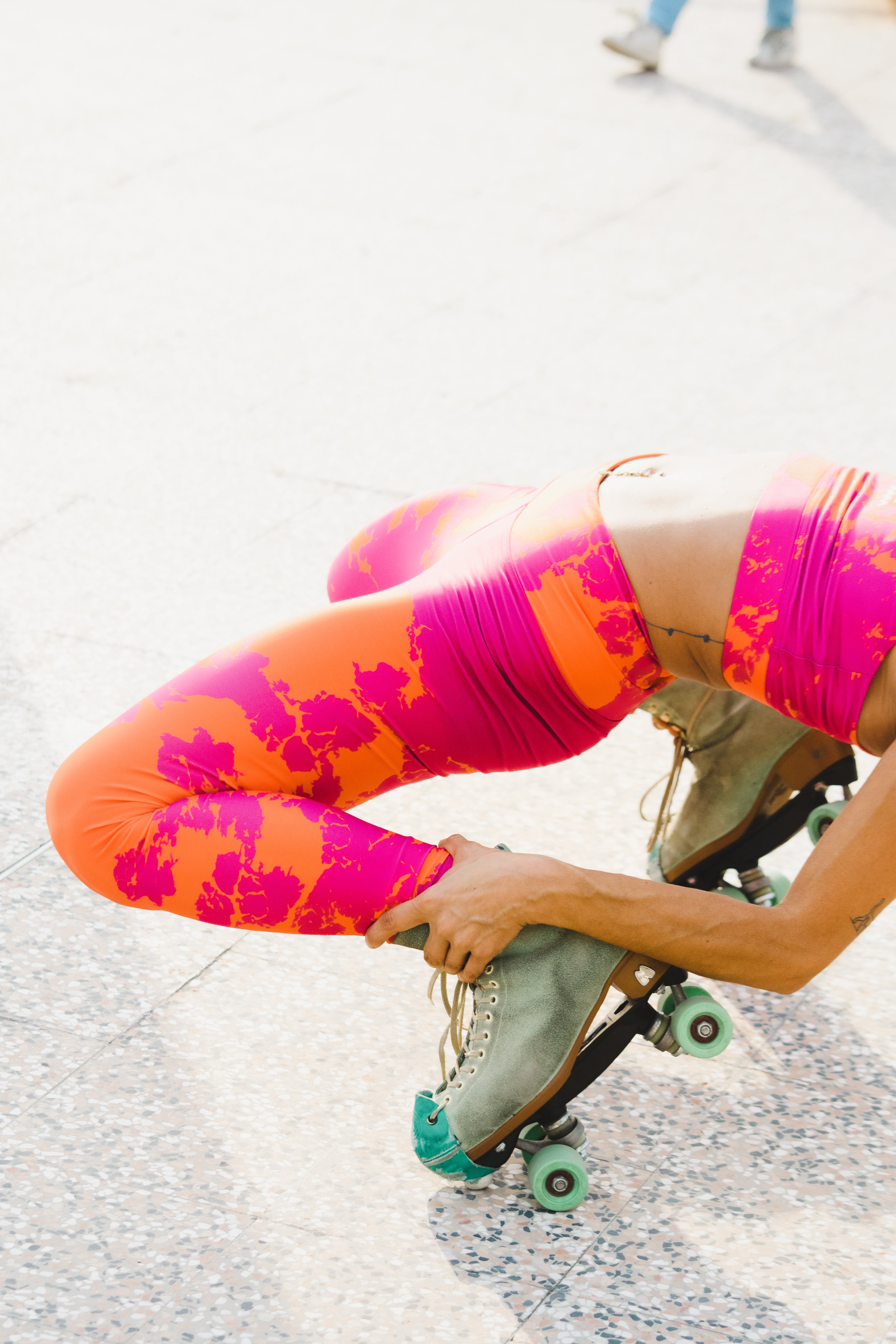 Eco leggings yoga e fitness donna Power Pink