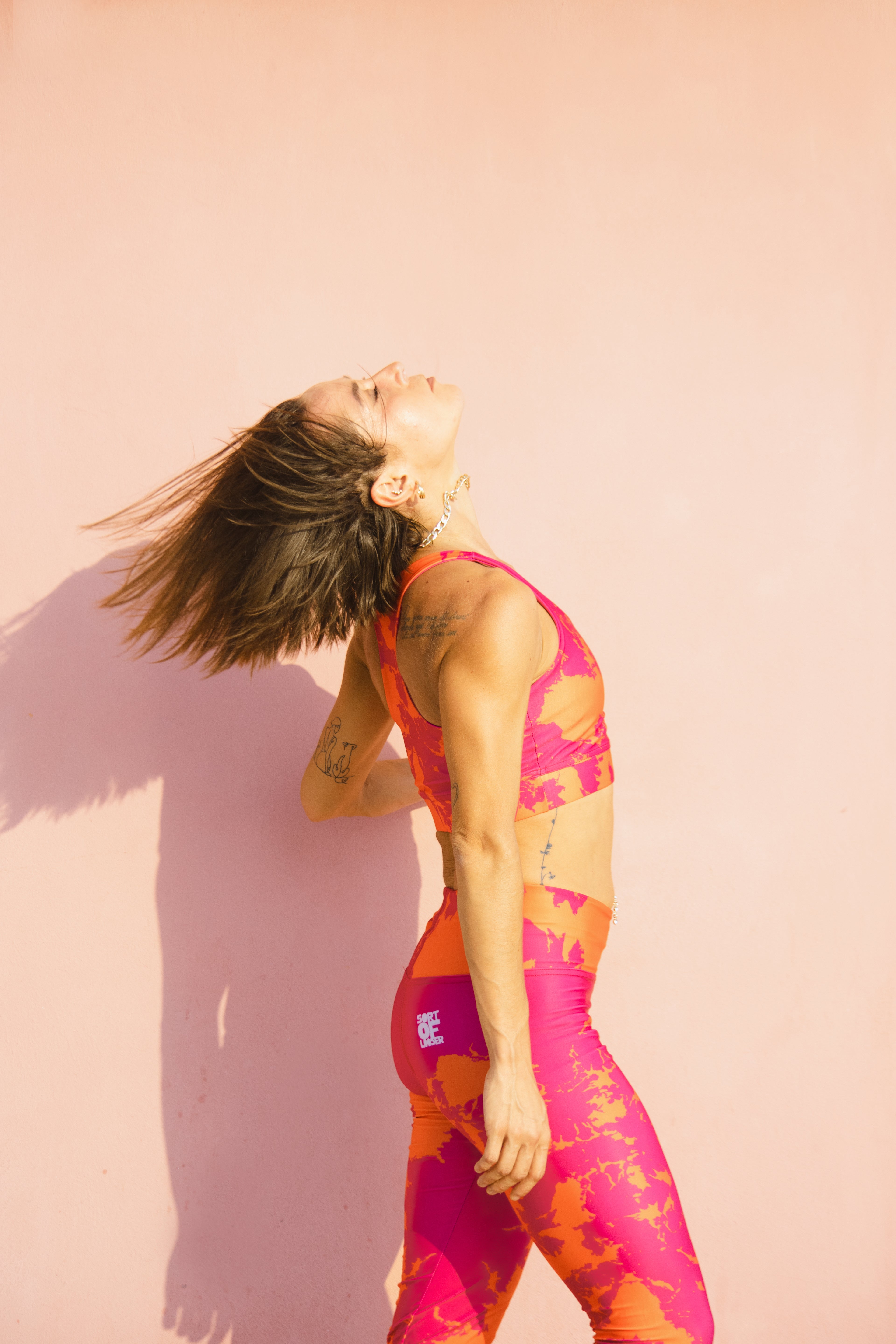 Eco top sportivo donna Power Pink