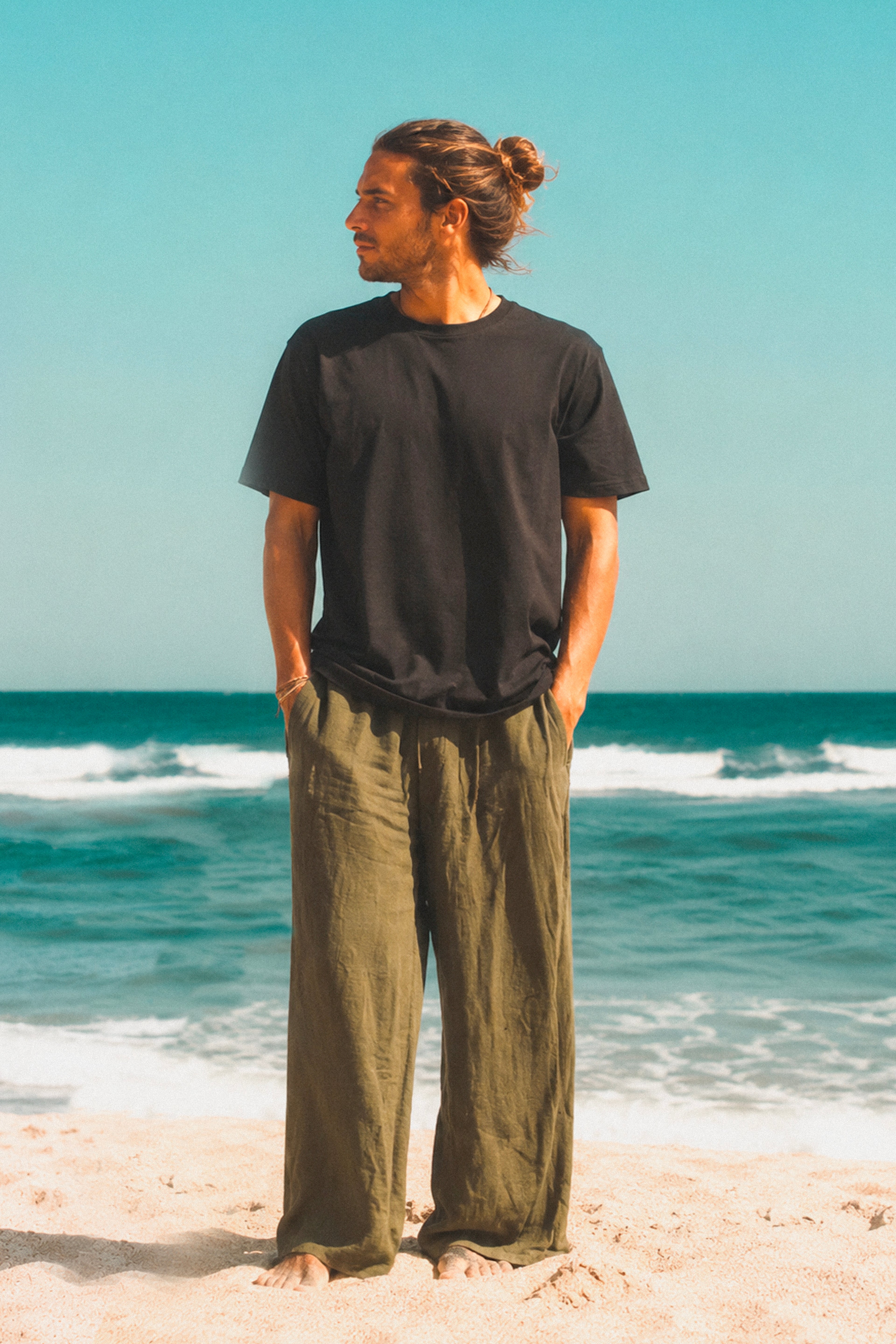 Pantaloni oversize unisex Forest made in Bali