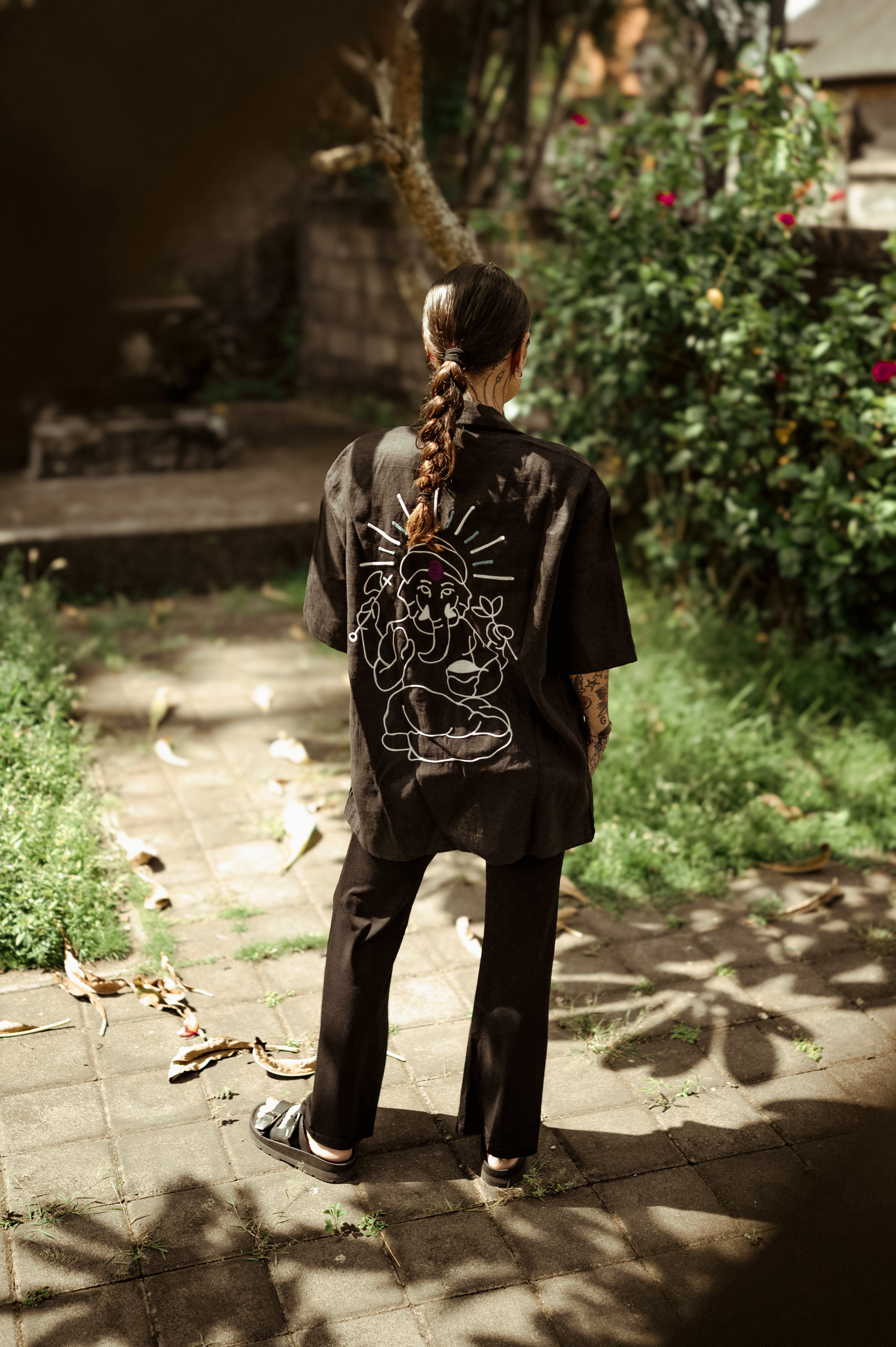 Camicia unisex artigianale made in Bali Ganesha