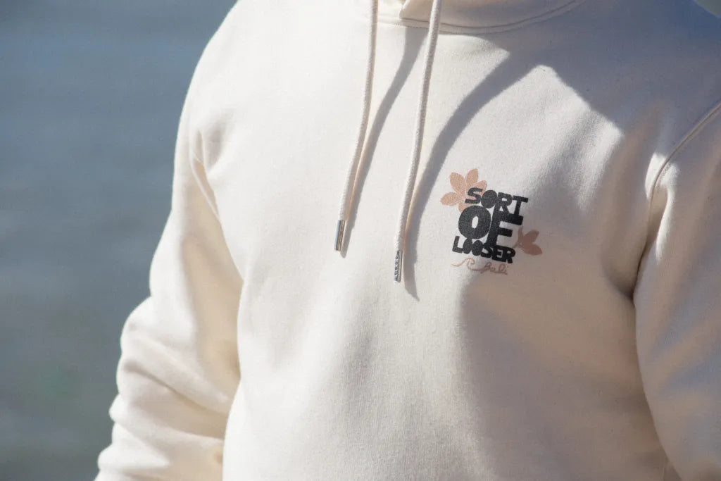 Felpa unisex cappuccio Tiger panna