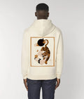Felpa unisex cappuccio Tiger panna