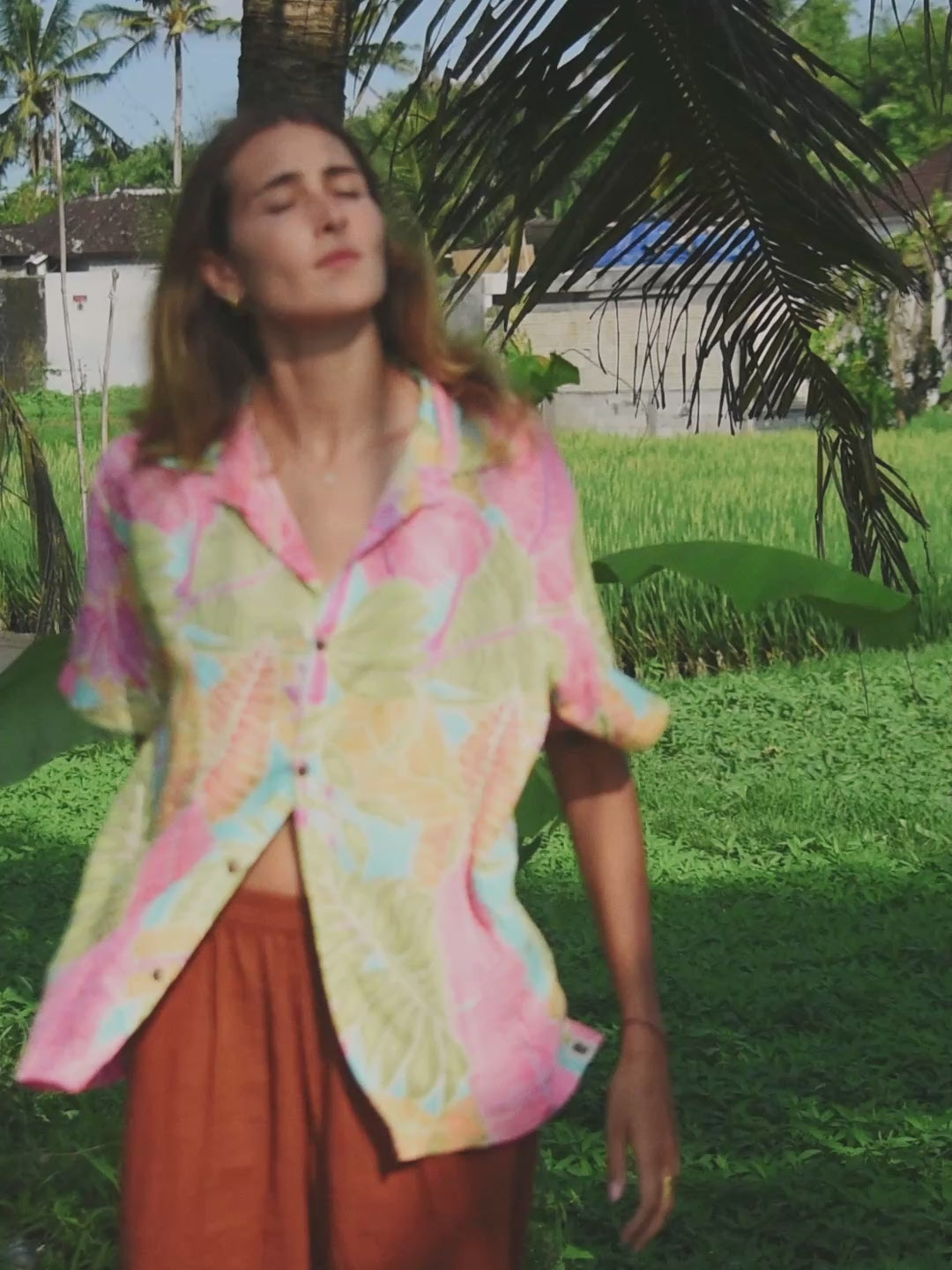 Camicia unisex made in Bali Tropical